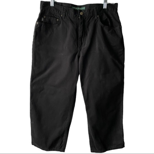 Lauren Jeans‎ Co Women’s Black Peddle Pushers Capris    Size 10